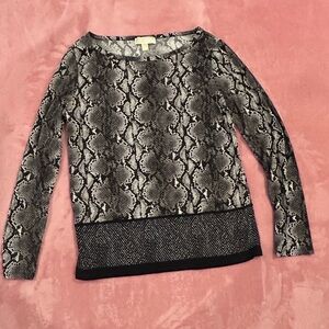 Michael Kors Snakeskin Print Blouse